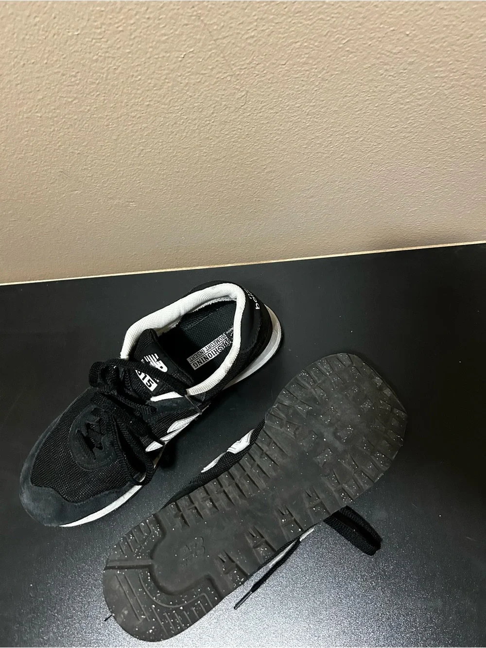 New Balance Kids 515 Black with White Accents Sneakers